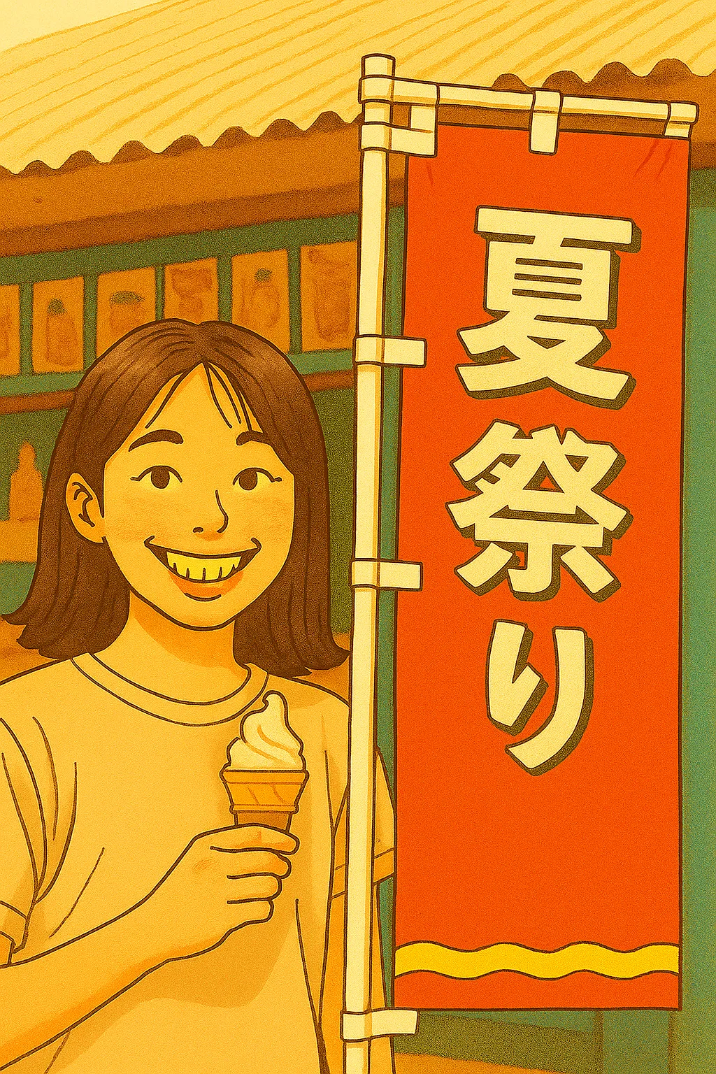 夏休み映えスポットのぼり旗