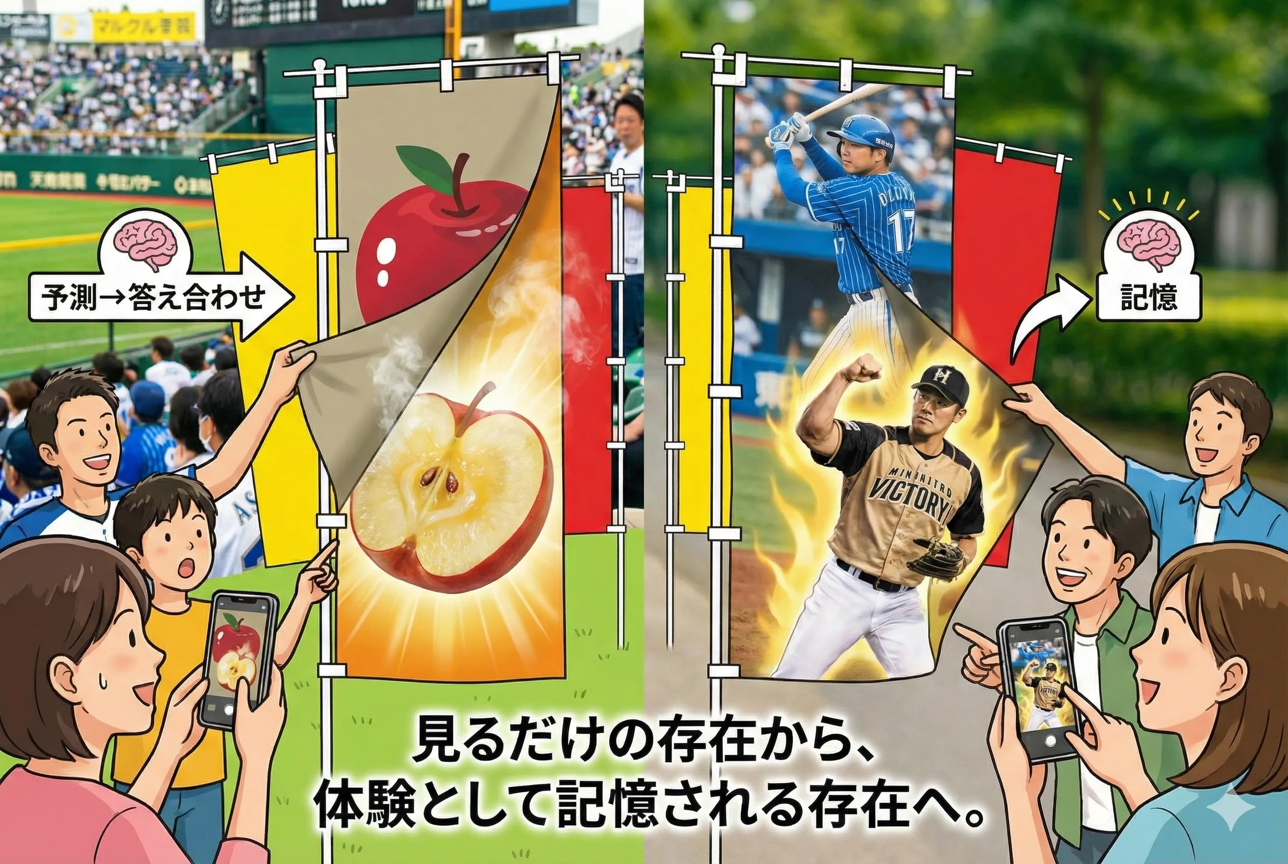 のぼり旗が“触って覚える広告”に進化する理由