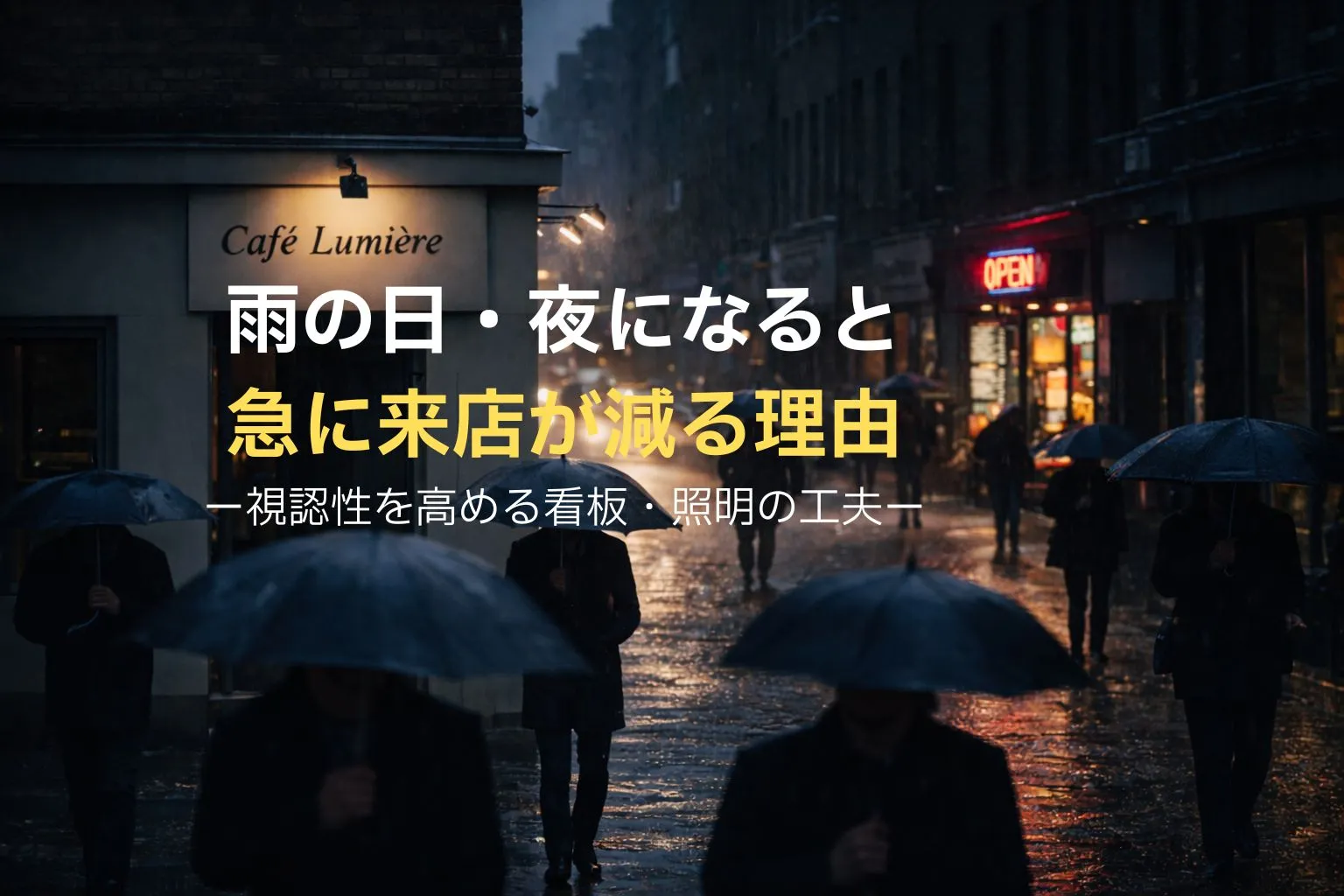 雨の日・夜に店に入らない本当の理由