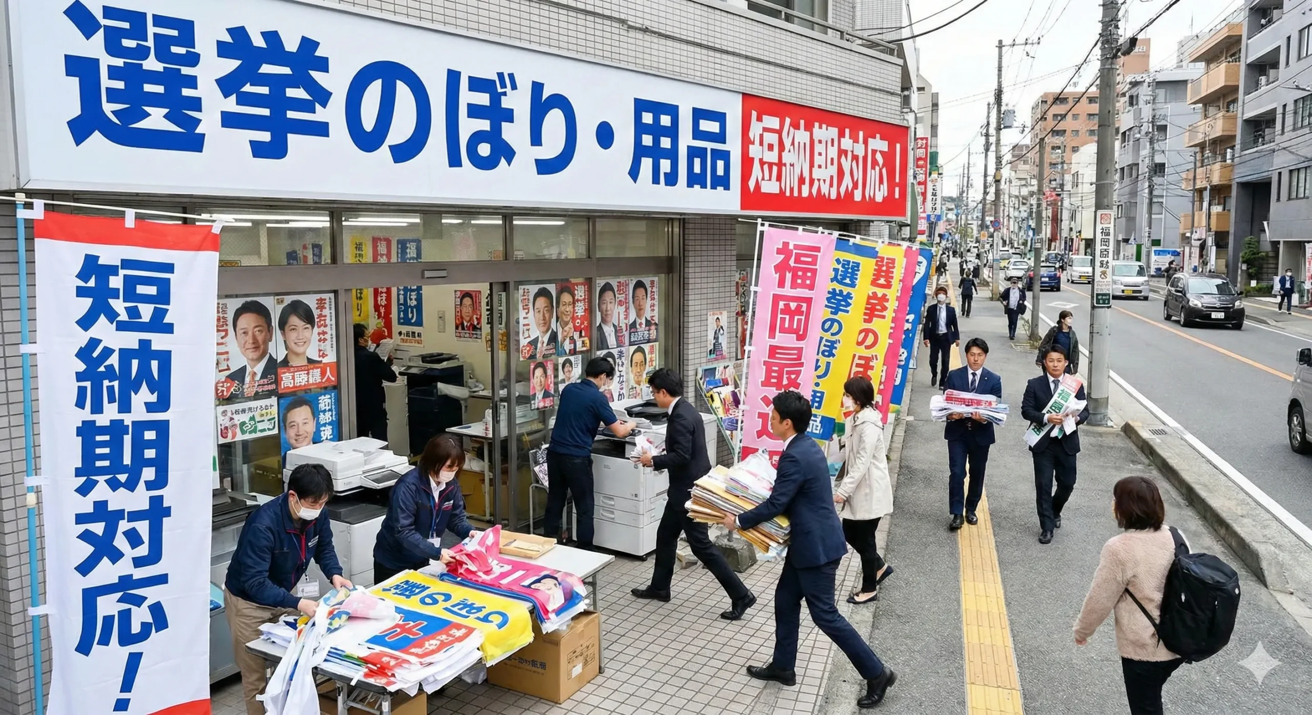 福岡で選挙のぼり・選挙用品を準備するなら